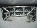 Impressive Navajo Sterling Silver Concho Bracelet Native American-Nativo Arts