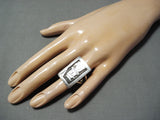 Impressive Vintage Hopi Sterling Silver Kachina Ring Native American Old-Nativo Arts