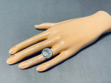 Impressive Vintage Native American Navajo Sterling Silver Mercury Dime Ring-Nativo Arts