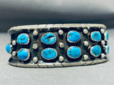 Impressive Vintage Native American Navajo Turquoise Sterling Silver Bracelet-Nativo Arts
