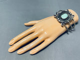 Impressive Vintage Native American Navajo Turquoise Sterling Silver Bracelet-Nativo Arts