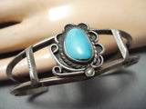 Impressive Vintage Native American Navajo Turquoise Sterling Silver Bracelet-Nativo Arts