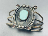 Impressive Vintage Native American Navajo Turquoise Sterling Silver Bracelet-Nativo Arts