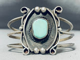 Impressive Vintage Native American Navajo Turquoise Sterling Silver Bracelet-Nativo Arts