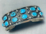 Impressive Vintage Native American Navajo Turquoise Sterling Silver Bracelet-Nativo Arts