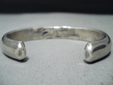 Impressive Vintage Native American Navajo Wave Stamp Sterling Silver Bracelet-Nativo Arts