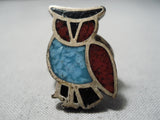 Impressive Vintage Native American Zuni Turquoise Sterling Silver Ring Old-Nativo Arts
