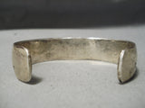 Impressive Vintage Navajo Sterling Silver Bracelet Old Native American-Nativo Arts