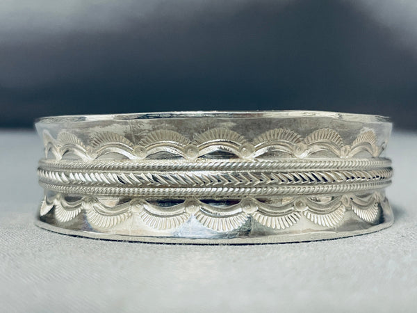 Incredible Native American Navajo Sterling Silver Signed Gil Smith