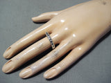 Incredible Navajo Sterling Silver Band Ring Native American-Nativo Arts