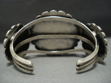 Incredible Vintage Native American Jewelry Navajo Deepset Turquoise Sterling Silver Bracelet Old-Nativo Arts