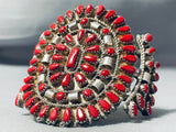 Incredible Vintage Native American Navajo Cluster Sterling Silver Bracelet-Nativo Arts