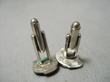 Incredible Vintage Native American Navajo Cowboys Sterling Silver Lapis Cufflinks-Nativo Arts