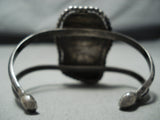 Incredible Vintage Native American Navajo Ocean Blue Turquoise Sterling Silver Bracelet-Nativo Arts