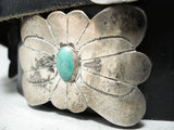 Incredible Vintage Native American Navajo Turquoise Sterling Silver Concho Belt Old-Nativo Arts