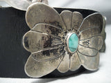 Incredible Vintage Native American Navajo Turquoise Sterling Silver Concho Belt Old-Nativo Arts