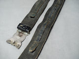 Incredible Vintage Native American Navajo Turquoise Sterling Silver Concho Belt Old-Nativo Arts