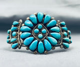Incredible Vintage Native American Zuni Turquoise Sterling Silver Bracelet-Nativo Arts