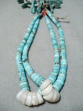 Incredible Vintage Navajo Turquoise Necklace Native American Old-Nativo Arts