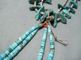 Incredible Vintage Navajo Turquoise Necklace Native American Old-Nativo Arts