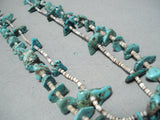 Incredible Vintage Navajo Turquoise Necklace Native American Old-Nativo Arts