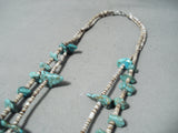 Incredible Vintage Navajo Turquoise Necklace Native American Old-Nativo Arts