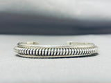 Intricate Coil Vintage Native American Navajo Sterling Silver Bracelet-Nativo Arts