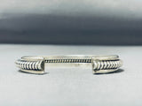 Intricate Coil Vintage Native American Navajo Sterling Silver Bracelet-Nativo Arts