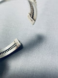 Intricate Coil Vintage Native American Navajo Sterling Silver Bracelet-Nativo Arts