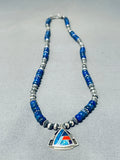 Intricate Native American Navajo Lapis Turquoise Coral Sterling Silver Inlay Bracelet-Nativo Arts