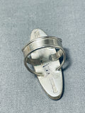 Intricate Space Inlay Native American Navajo Turquoise Coral Sterling Silver Ring-Nativo Arts