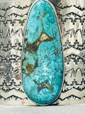 Jake Francosa San Felipe Old Kingman Turquoise Sterling Silver Bracelet-Nativo Arts