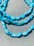 Jill Smith Vintage Native American Navajo Turquoise Sterling Silver Necklace-Nativo Arts