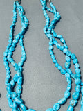 Jill Smith Vintage Native American Navajo Turquoise Sterling Silver Necklace-Nativo Arts