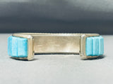 Kachina Sun Native American Navajo Turquoise Sterling Silver Lapis Bracelet-Nativo Arts