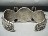 Late 1800's/ Early 1900's Vintage Native American Navajo Turquoise Silver Bracelet-Nativo Arts