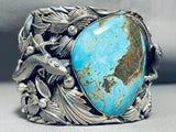 Lizard 230 Gram Native American Turquoise Sterling Silver Bracelet-Nativo Arts