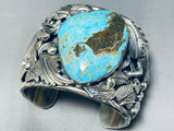 Lizard 230 Gram Native American Turquoise Sterling Silver Bracelet-Nativo Arts