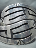 Magnificent Native American Navajo Sterling Silver Bracelet-Nativo Arts