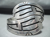 Magnificent Native American Navajo Sterling Silver Bracelet-Nativo Arts