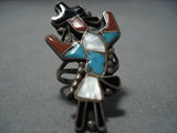 Magnificent Vintage Hopi Sterling Silver Miles Taylor Ring Old Native American Jewelry-Nativo Arts