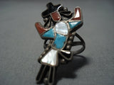 Magnificent Vintage Hopi Sterling Silver Miles Taylor Ring Old Native American Jewelry-Nativo Arts