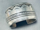 Magnificent Vintage Native American Navajo Sterling Silver Bracelet-Nativo Arts