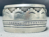Magnificent Vintage Native American Navajo Sterling Silver Bracelet-Nativo Arts