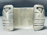 Magnificent Vintage Native American Navajo Sterling Silver Bracelet-Nativo Arts