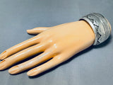 Magnificent Vintage Native American Navajo Sterling Silver Bracelet-Nativo Arts