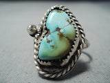 Marie Thompson Vintage Native American Navajo Royston Turquoise Sterling Silver Ring-Nativo Arts