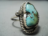 Marie Thompson Vintage Native American Navajo Royston Turquoise Sterling Silver Ring-Nativo Arts