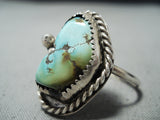 Marie Thompson Vintage Native American Navajo Royston Turquoise Sterling Silver Ring-Nativo Arts
