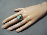 Marie Thompson Vintage Native American Navajo Royston Turquoise Sterling Silver Ring-Nativo Arts